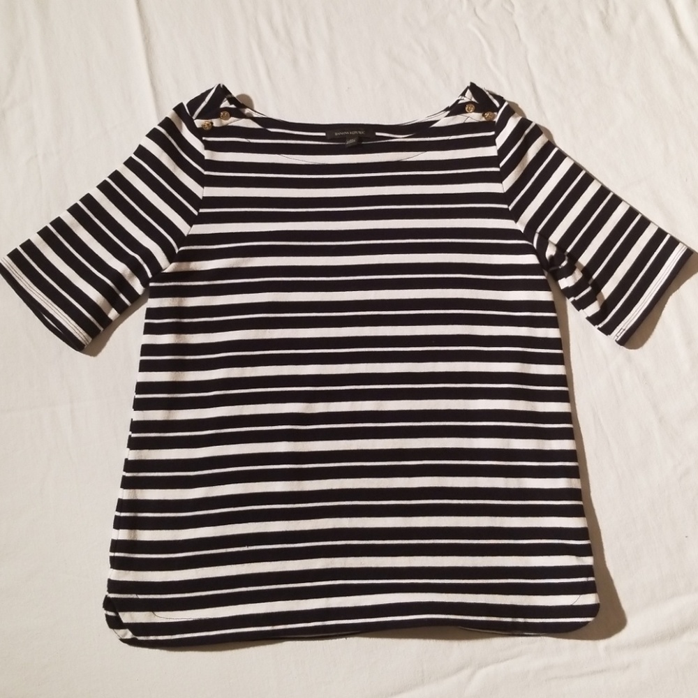 Banana republic striped shirt M